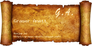 Graser Anett névjegykártya